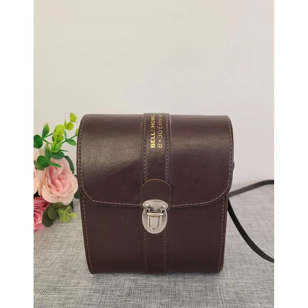 Leather Camera Case for Bell & Howell Binoculars‎ Or Camera